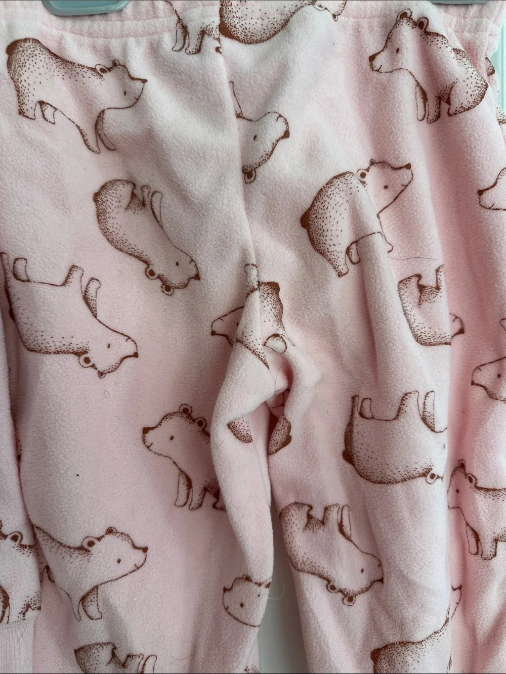 Carter's Pink Bear Print Two-Piece Hoodie & Pants Set